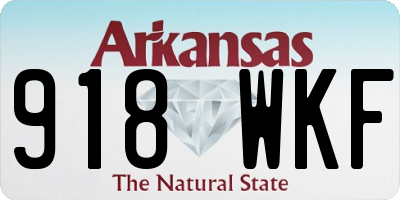 AR license plate 918WKF