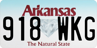 AR license plate 918WKG