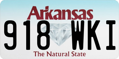 AR license plate 918WKI