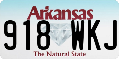 AR license plate 918WKJ