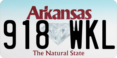 AR license plate 918WKL