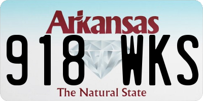 AR license plate 918WKS