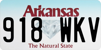AR license plate 918WKV