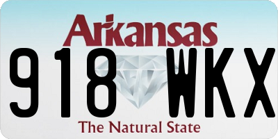 AR license plate 918WKX