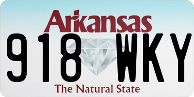 AR license plate 918WKY