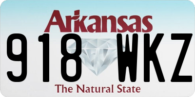 AR license plate 918WKZ