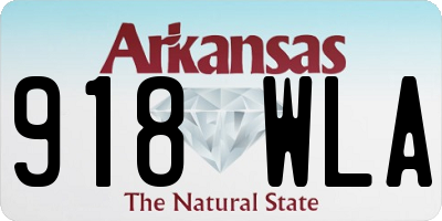AR license plate 918WLA