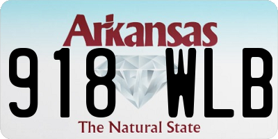 AR license plate 918WLB