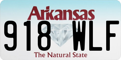 AR license plate 918WLF