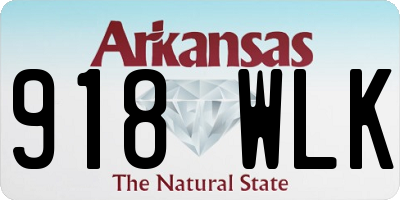 AR license plate 918WLK
