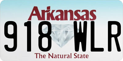AR license plate 918WLR