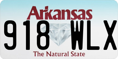 AR license plate 918WLX