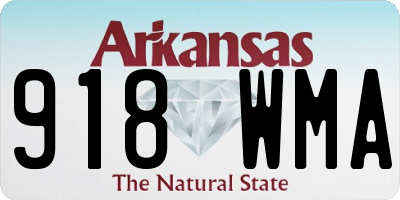AR license plate 918WMA