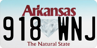 AR license plate 918WNJ