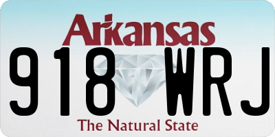 AR license plate 918WRJ