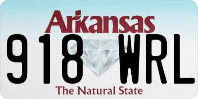 AR license plate 918WRL