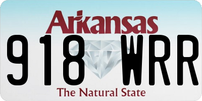 AR license plate 918WRR