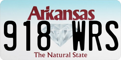 AR license plate 918WRS