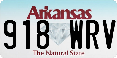 AR license plate 918WRV