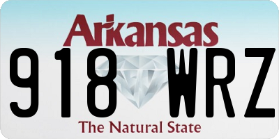 AR license plate 918WRZ