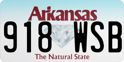 AR license plate 918WSB