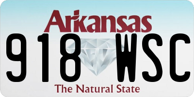 AR license plate 918WSC