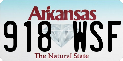 AR license plate 918WSF