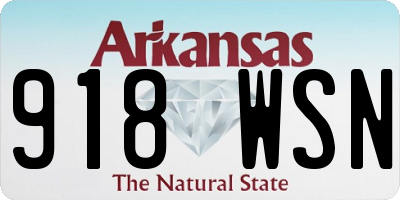 AR license plate 918WSN