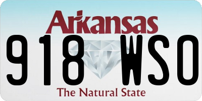 AR license plate 918WSO