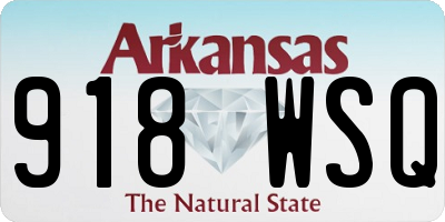 AR license plate 918WSQ