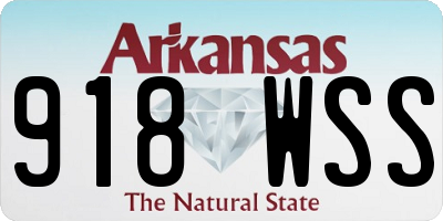 AR license plate 918WSS