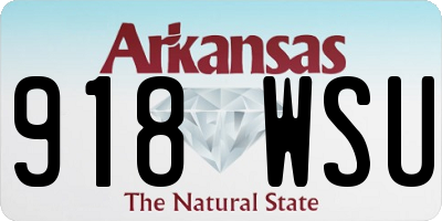 AR license plate 918WSU