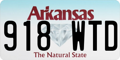 AR license plate 918WTD