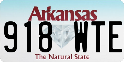 AR license plate 918WTE