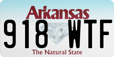 AR license plate 918WTF