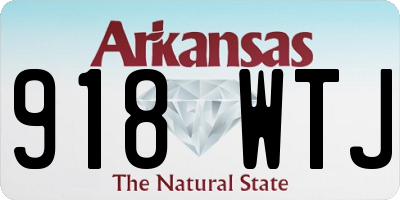 AR license plate 918WTJ