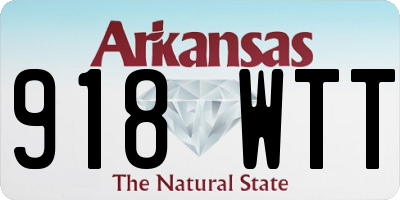 AR license plate 918WTT