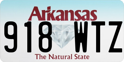 AR license plate 918WTZ