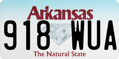 AR license plate 918WUA