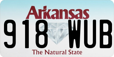 AR license plate 918WUB