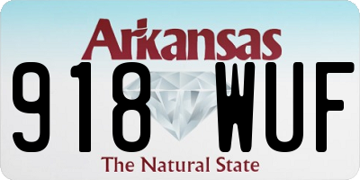 AR license plate 918WUF