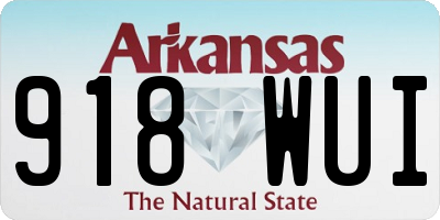 AR license plate 918WUI
