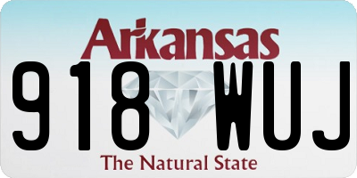 AR license plate 918WUJ