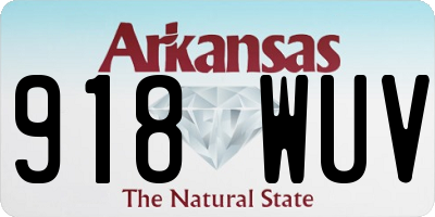 AR license plate 918WUV