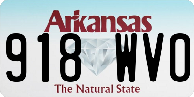 AR license plate 918WVO