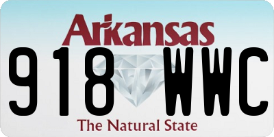 AR license plate 918WWC