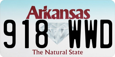 AR license plate 918WWD