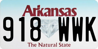 AR license plate 918WWK