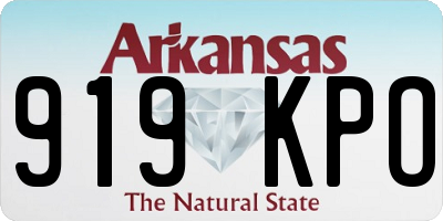 AR license plate 919KPO