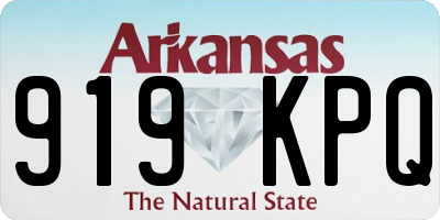 AR license plate 919KPQ